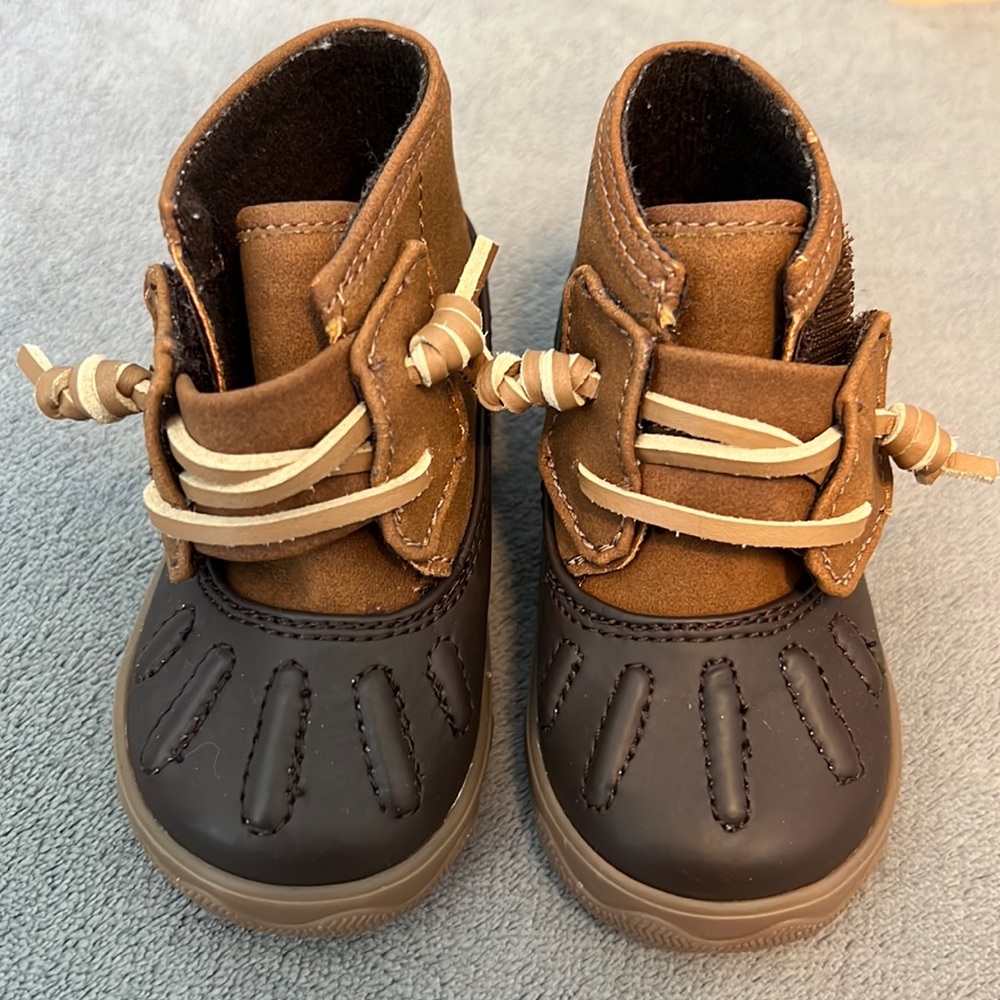 Cutest baby Sperry booties